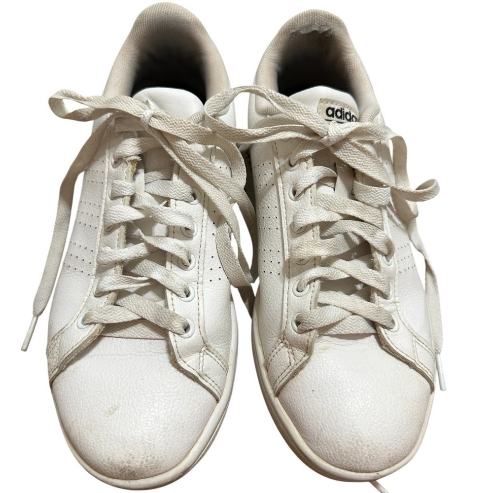 Adidas Advantage Cloudfoam Sneakers Women White Low Top‎ Tennis Sporty Retro 7.5